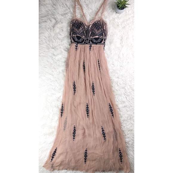 {SOLD} FREE PEOPLE Chiffon Artemis Party Dress 6 - Picture 4 of 11